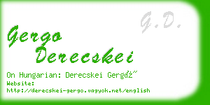 gergo derecskei business card